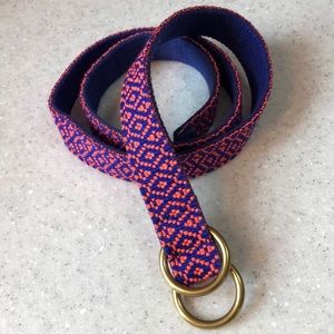 J Crew Geometric Woven Belt